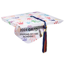 Handprints Graduation Cap