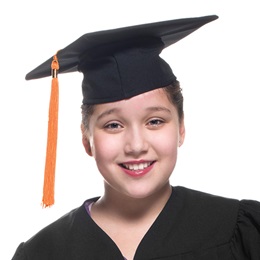 Elementary Graduation Cap and Tassel Set - Matte