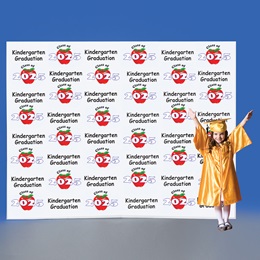 Kindergarten Apples Step and Repeat Wall