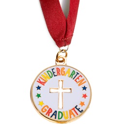 Stock Medallion - Kindergarten Graduate Die-cut Cross