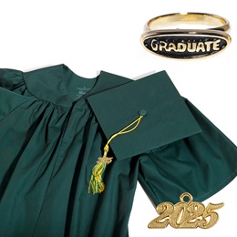 Matte Graduation Set With Ring