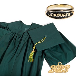 Matte Graduation Set With Ring