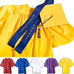 Matte Preschool Graduation Set With Sash