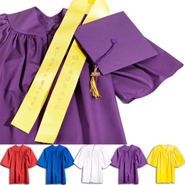 Matte Kindergarten Graduation Set With Sash