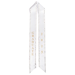 2025 Graduate Sash - White