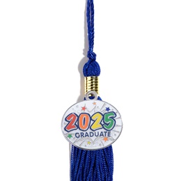 Superhero Year Graduate Charm with Tassel