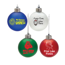 Light-up Frosted Ball Custom Ornament