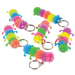 Fuzzy Caterpillar Key Chains