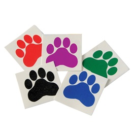 Paw Print Temporary Tattoos - 144/pkg