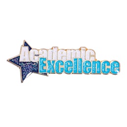 Academic Excellence Award Pin - Glitter Star