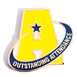 Attendance Award Pin - Outstanding Attendance