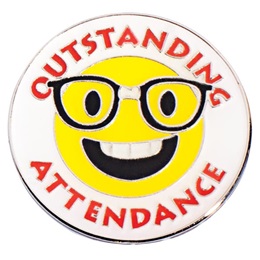 Outstanding Attendance Emoji Pin