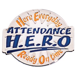 Attendance HERO Pin