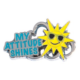 My Attitude Shines Cloud and Sun Pin