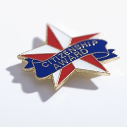 Citizenship Award Pin - Red, White & Blue Star