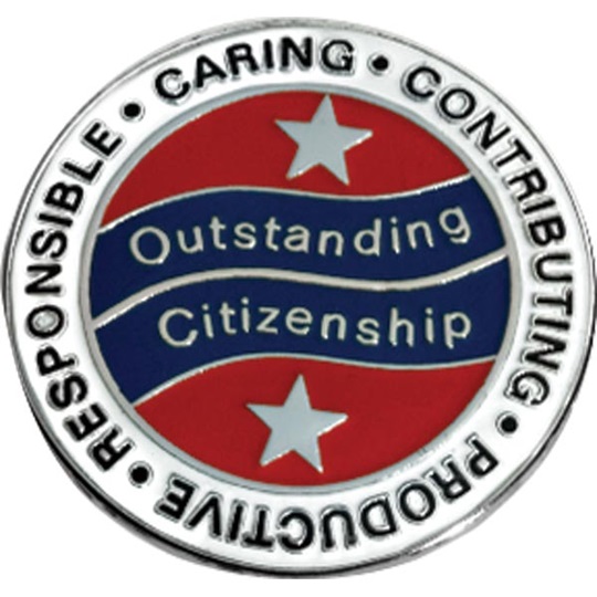 Citizenship Award Pin Words It S Elementary
