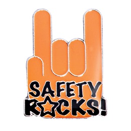 Award Pin - Safety Rocks!