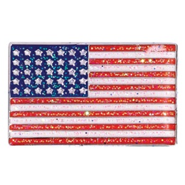 Glitter Award Pin - U.S. Flag