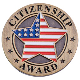 Citizenship Award Pin - American Flag Star