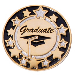 Graduation Award Pin - Silver Stars Graduate