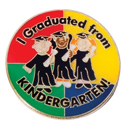 Graduation Award Pin - I Graduated From Kindergarten