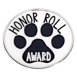 Honor Roll Award Paw Pin