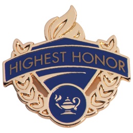 Honor Roll Award Pin - Highest Honor