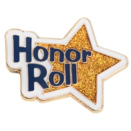 Honor Roll Award Pin - Gold Star