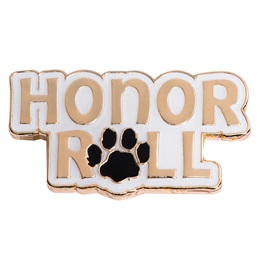 Honor Roll Award Pin - Small Paw Print