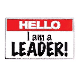 Award Pin - Hello, I am a Leader
