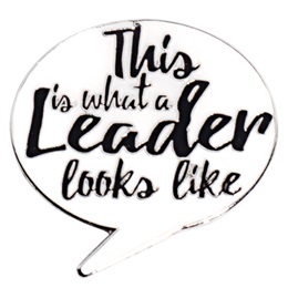 This is What a Leader Looks Like Word Bubble Pin