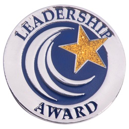 Leadership Award Pin - Gold Glitter Star