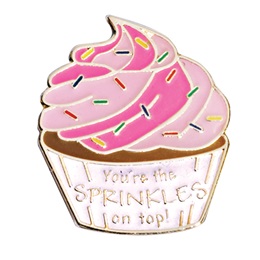 Appreciation Award Pin - Cupcake With Sprinkles