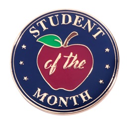 Student of the Month Award Pin - Apple