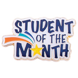 Student of the Month Award Pin - Glitter Shooting Star