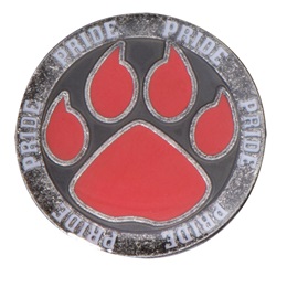 Red Paw Pride Pin