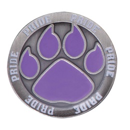 Purple Paw Pride Pin