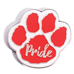 Paw Pride Award Pin - Red