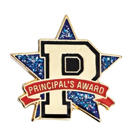 Principal's Award Pin - Star and Letter
