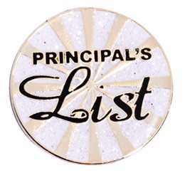 Principal's List Award Pin - Gold Burst