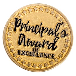 Gold Principal's Award of Excellence Pin