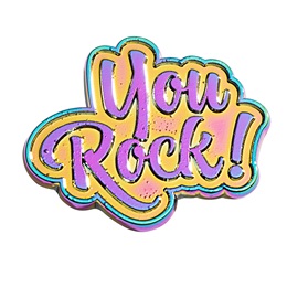 You Rock Award Pin - Iridescent