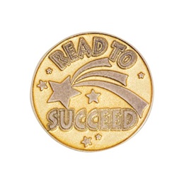 Reading Award Pin - Read to Succeed Shooting Star