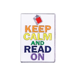 Reading Award Pin - Keep Calm and Read On