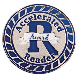 Blue and Silver Accelerated Reader Award Pin