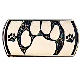 Peek-a-Boo Paw Award Pin - Black and Gold