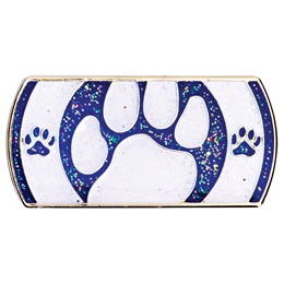 Peek-a-Boo Paw Award Pin - Blue and White