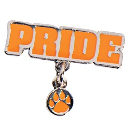 Orange Paw Pride Dangler Pin