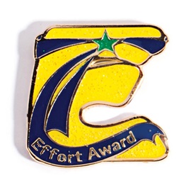Effort Award Pin -Glitter E