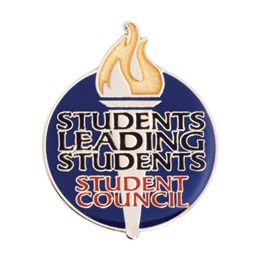 Student Council Award Pin - Students Leading Students Torch